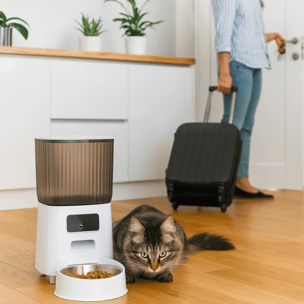 Distributeur automatique de croquettes pour chat - AutoPilot Pro™