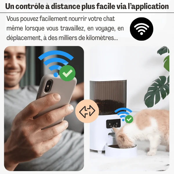 Distributeur automatique de croquettes pour chat - AutoPilot Pro™