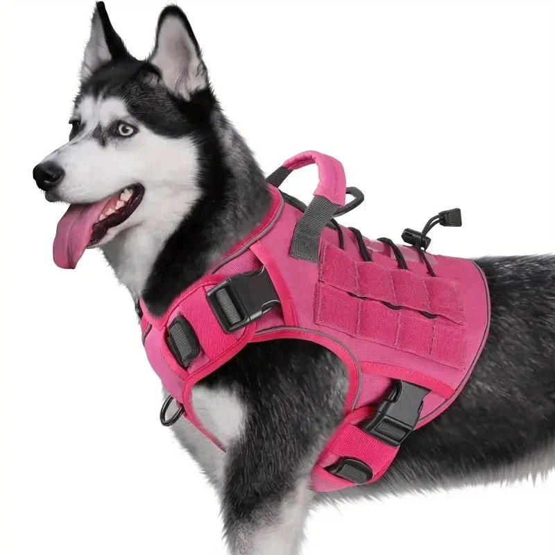 Harnais rose pour chien