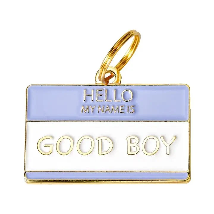 Médaille gravée pour chien personnalisable Good Boy