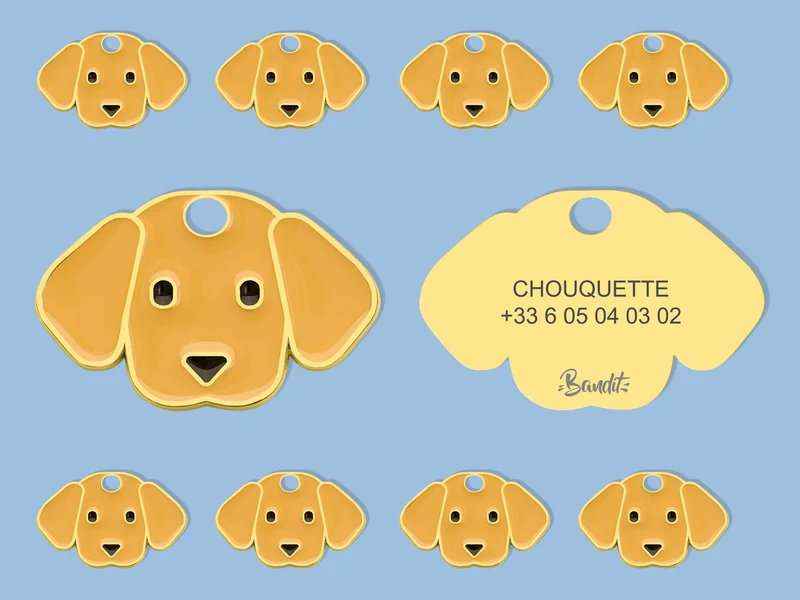 Médaille labrador pour chien