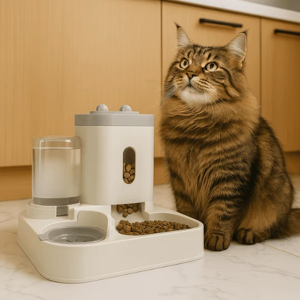 Distributeur de croquettes pour chat | AutoCroq™