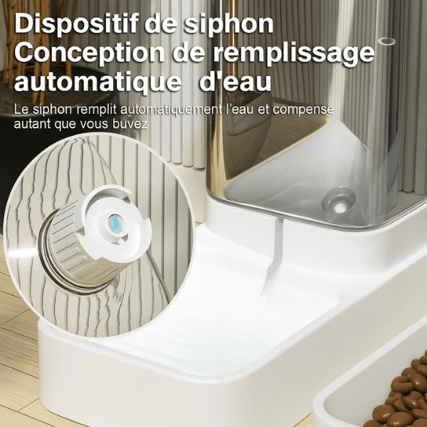 Distributeur eau et croquettes pour chat - Essentiel Félin™ : Pack x2