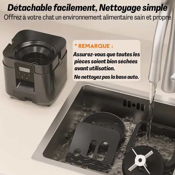 Distributeur de croquettes pour chat automatique - CroqTech™