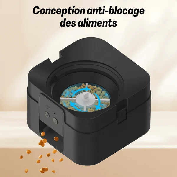 Distributeur de croquettes pour chat automatique - CroqTech™