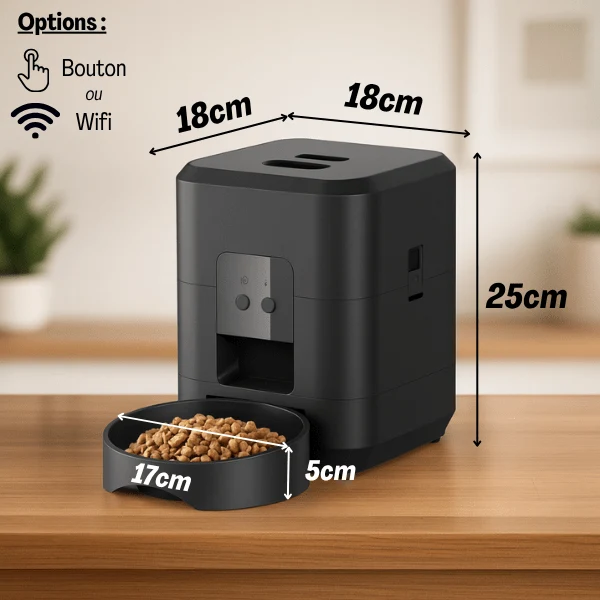 Distributeur de croquettes pour chat automatique - CroqTech™