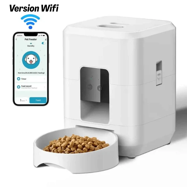 Distributeur de croquettes pour chat automatique - CroqTech™