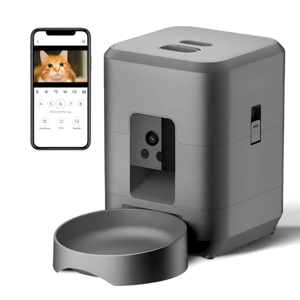 Distributeur de croquettes pour chat automatique - CroqTech™