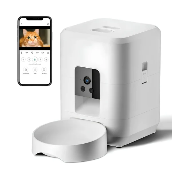Distributeur de croquettes pour chat automatique - CroqTech™