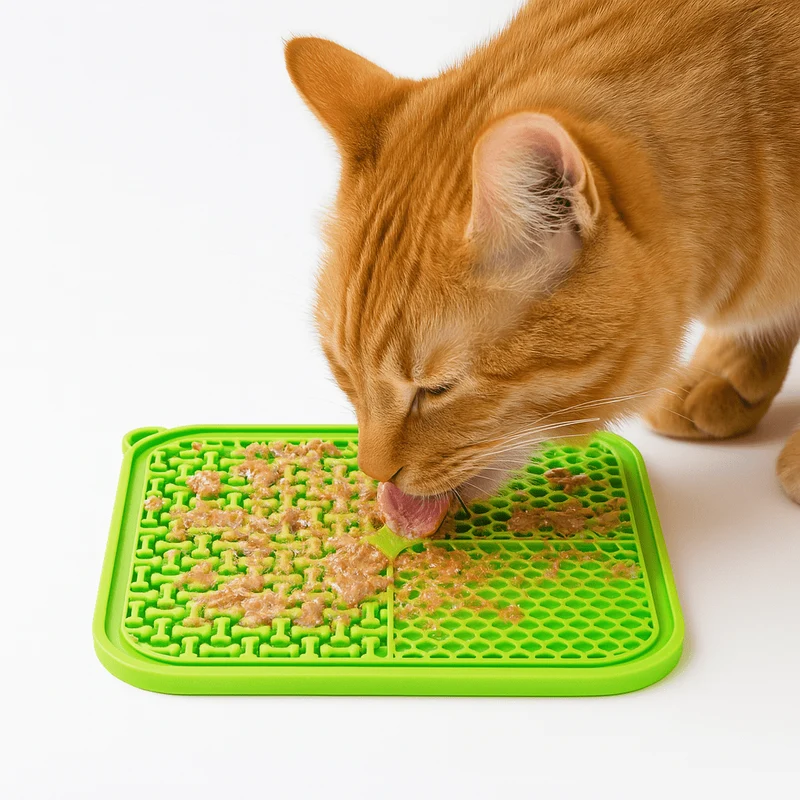 Tapis de léchage chat - Anti anxiété et ennui alimentaire - PurriLick™