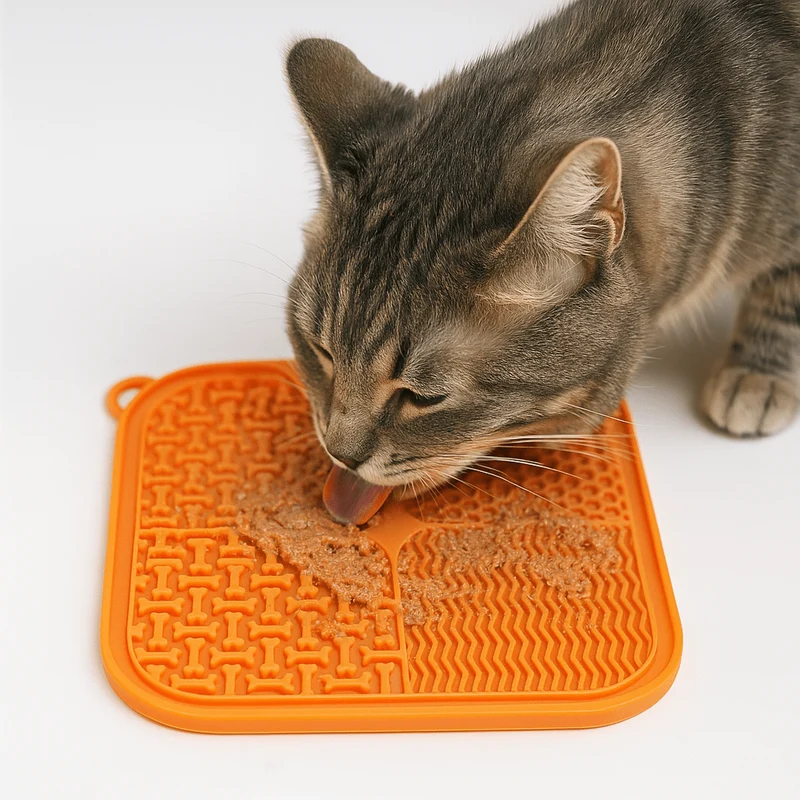 Tapis de léchage chat - Anti anxiété et ennui alimentaire - PurriLick™