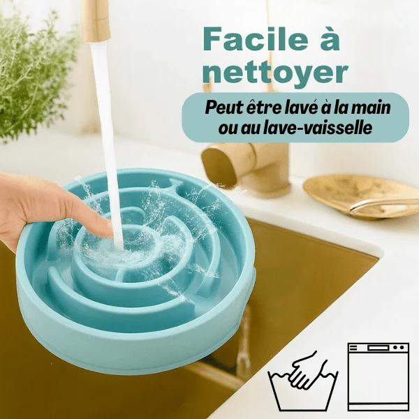 Gamelle chat anti glouton - Relief circulaire compacte - Bowl Control™