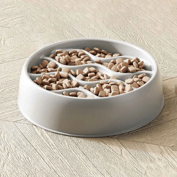 Gamelle anti glouton chaton - Reliefs doux ondulés - QuickSlow™