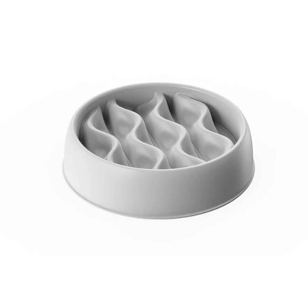 Gamelle anti glouton chaton - Reliefs doux ondulés - QuickSlow™