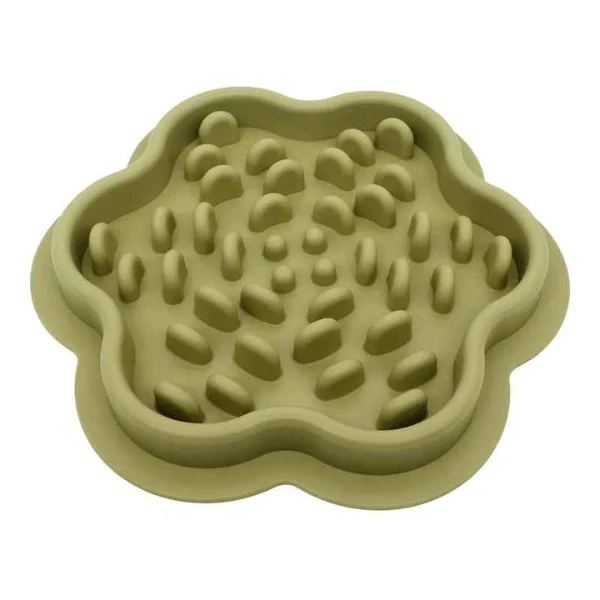 Gamelle anti-glouton chat - Reliefs picots doux stable - SiliZen™