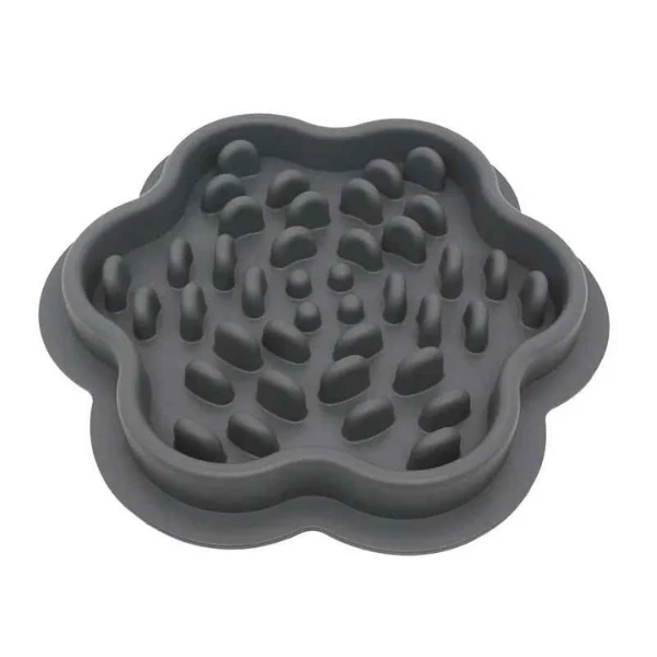 Gamelle anti-glouton chat - Reliefs picots doux stable - SiliZen™