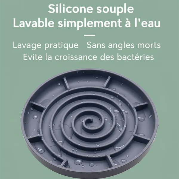 Gamelles anti glouton chat - Labyrinthe anti anxiété - Spiral Bowl™