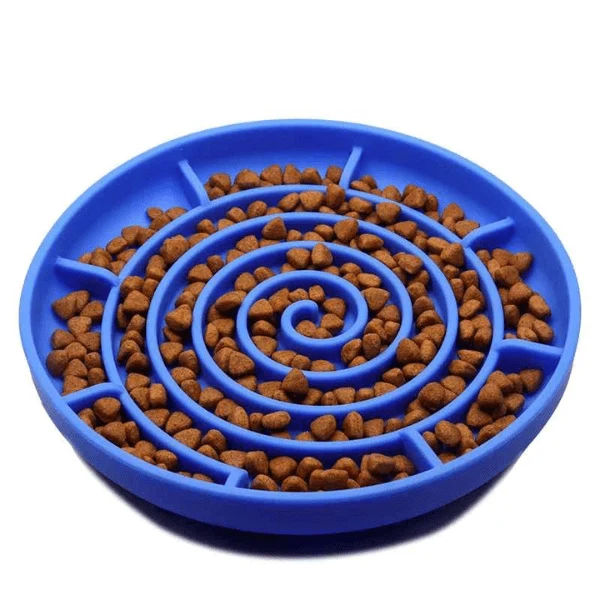 Gamelles anti glouton chat - Labyrinthe anti anxiété - Spiral Bowl™