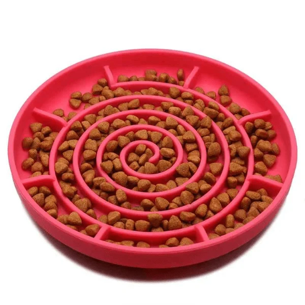 Gamelles anti glouton chat - Labyrinthe anti anxiété - Spiral Bowl™