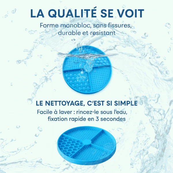 Gamelles anti glouton chat - Compartiments et léchage - Base AntiCroc™