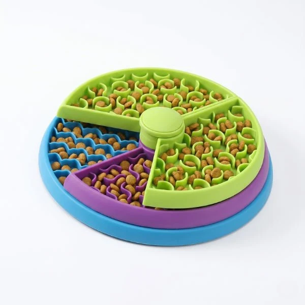 Gamelles anti glouton chat - Plusieurs niveaux ludiques - AntiCroc360™