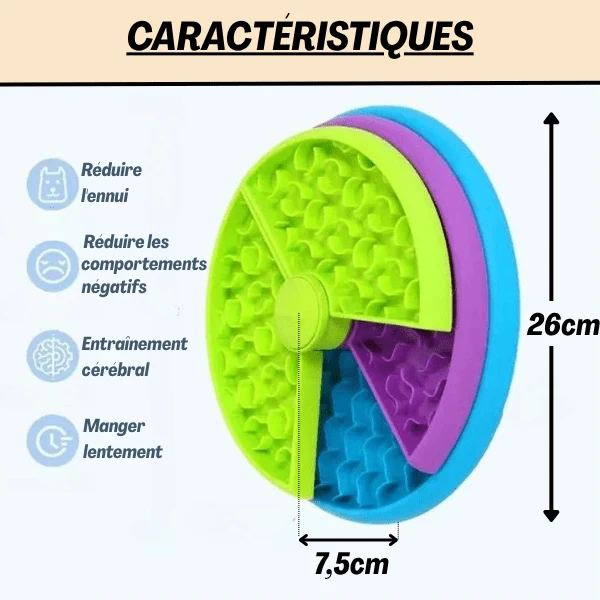 Gamelles anti glouton chat - Plusieurs niveaux ludiques - AntiCroc360™