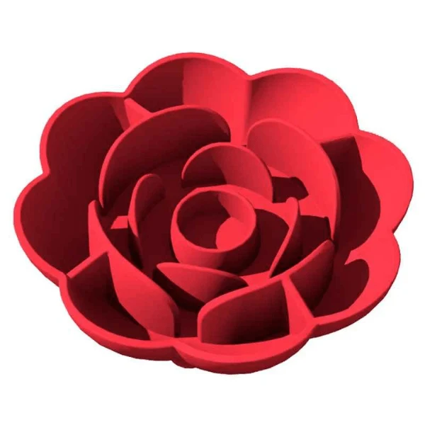 Gamelle anti glouton chat - Reliefs fleur silicone - FlowerSlow™