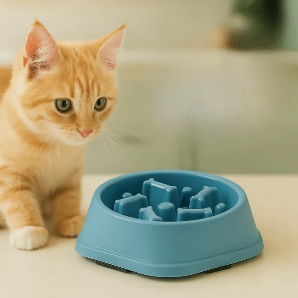 Gamelle anti glouton chat - Ludique labyrinthe apaisant - Break Bowl™