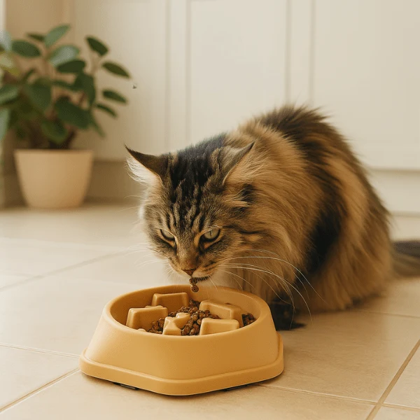 Gamelle anti glouton chat - Ludique labyrinthe apaisant - Break Bowl™