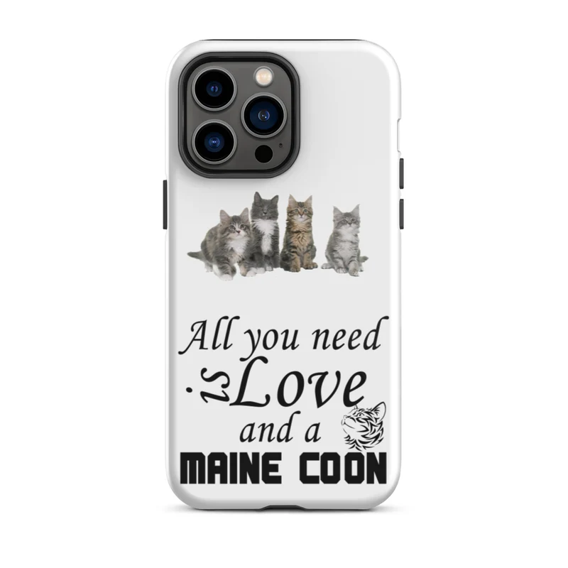 Coque Maine Coon d'iPhone rigide