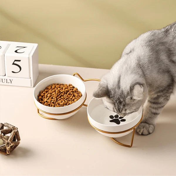 Gamelle pour chat ergonomique - Bol Céramicat™ : bol céramique