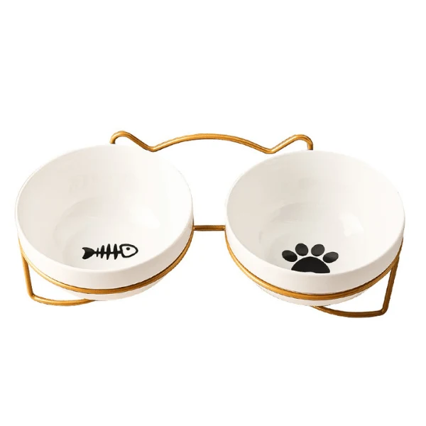 Gamelle pour chat ergonomique - Bol Céramicat™ : bol céramique