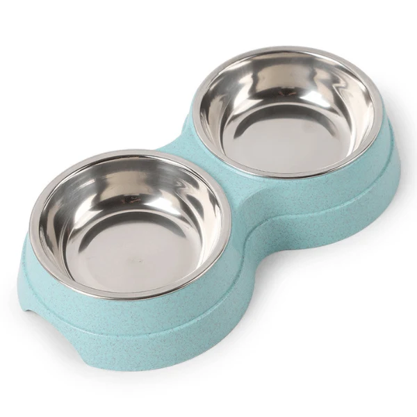 Gamelle pour chat - double bols inox - DoubleCat-Classic™