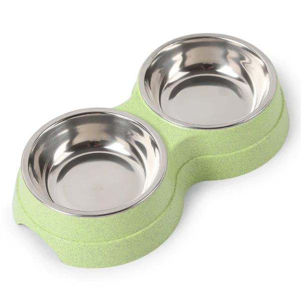 Gamelle pour chat - double bols inox - DoubleCat-Classic™
