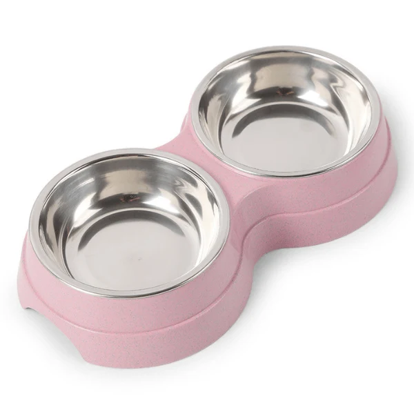 Gamelle pour chat - double bols inox - DoubleCat-Classic™