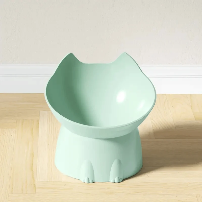 Gamelle pour chat inclinée - Dîner-Levé™ : design tête de chat