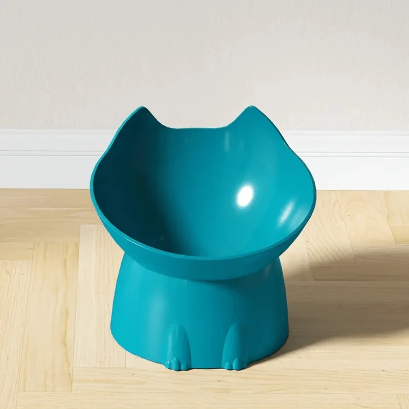 Gamelle pour chat inclinée - Dîner-Levé™ : design tête de chat