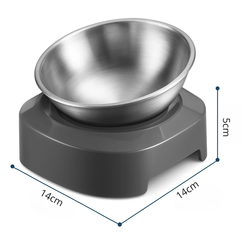 Gamelle pour chat réglable - Goûter-Griffe™ : bol inox