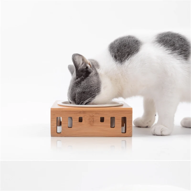Gamelle pour chat surélevée - Céraminox-Cat™ : céramique ou inox