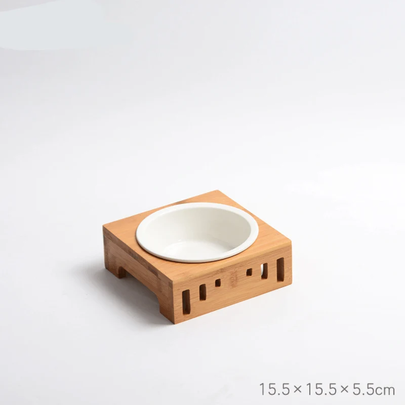 Gamelle pour chat surélevée - Céraminox-Cat™ : céramique ou inox