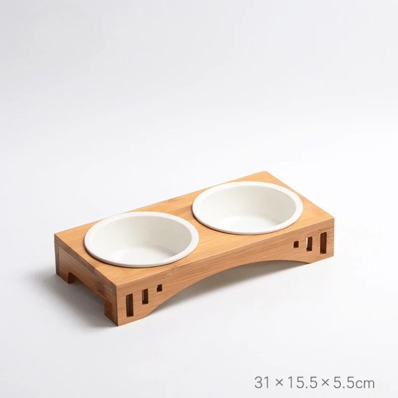 Gamelle pour chat surélevée - Céraminox-Cat™ : céramique ou inox