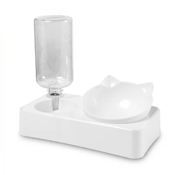 Gamelle pour chat 2 en 1 - Croc-Water™ : avec distributeur d'eau
