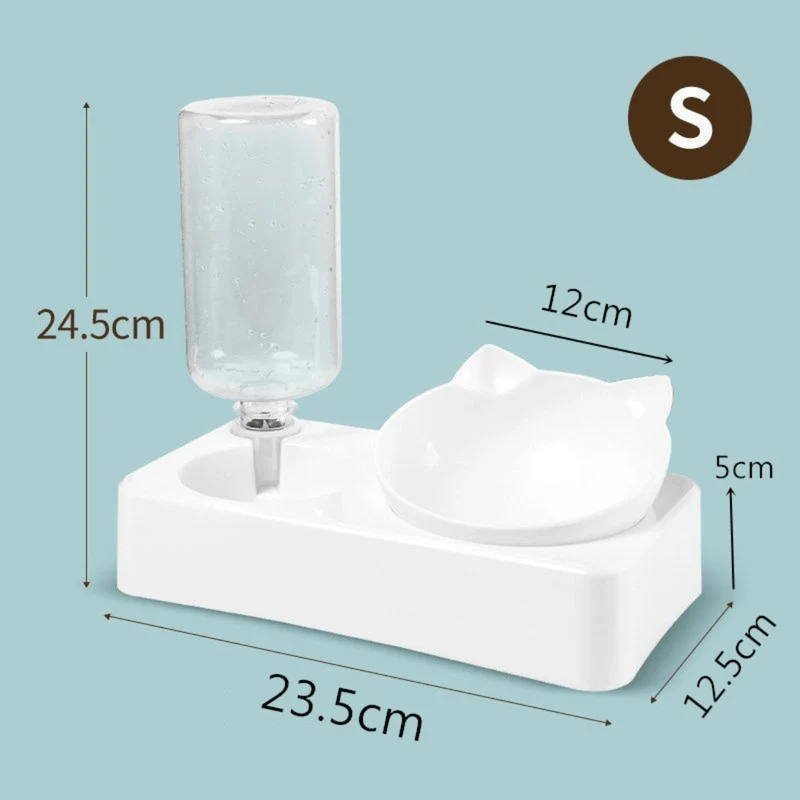 Gamelle pour chat 2 en 1 - Croc-Water™ : avec distributeur d'eau