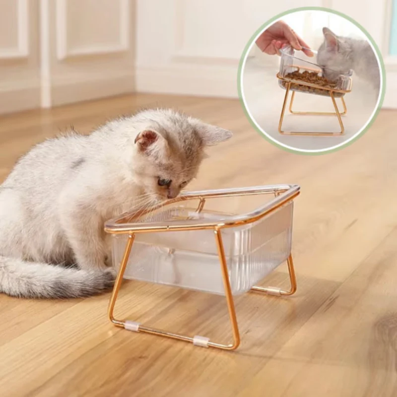 Gamelle pour chat - Golden-Cat™ : inclinée et surélevée