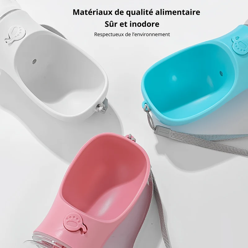 Gamelle chat portable - Croq-Pocket™ : kit 3 en 1