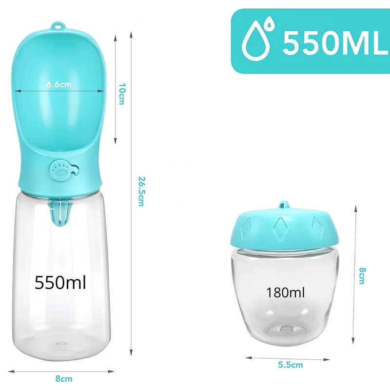 Gamelle chat portable - Croq-Pocket™ : kit 3 en 1