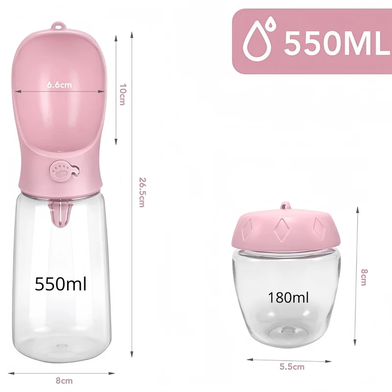 Gamelle chat portable - Croq-Pocket™ : kit 3 en 1