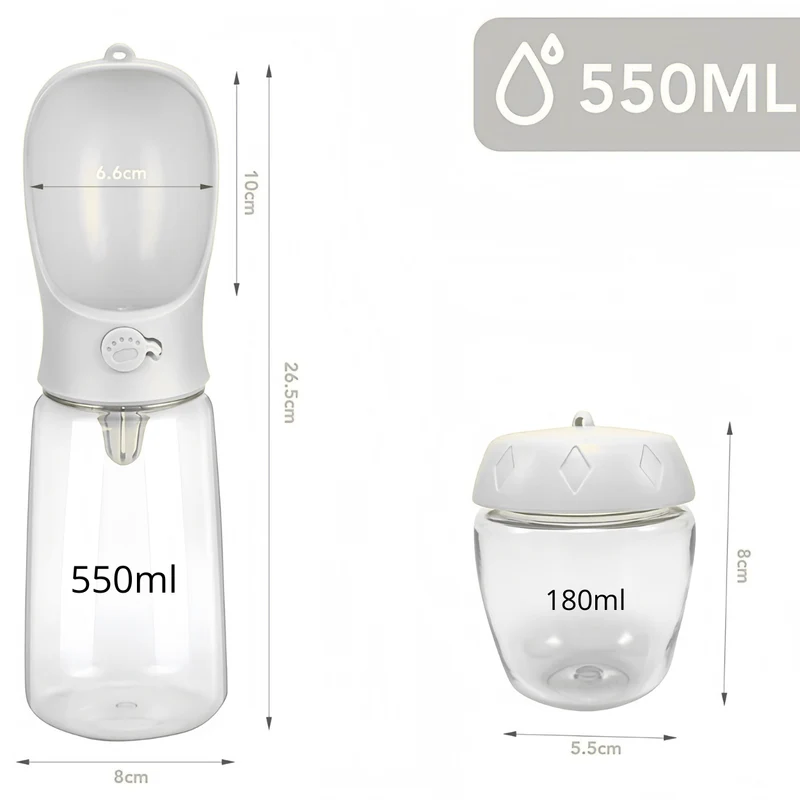 Gamelle chat portable - Croq-Pocket™ : kit 3 en 1