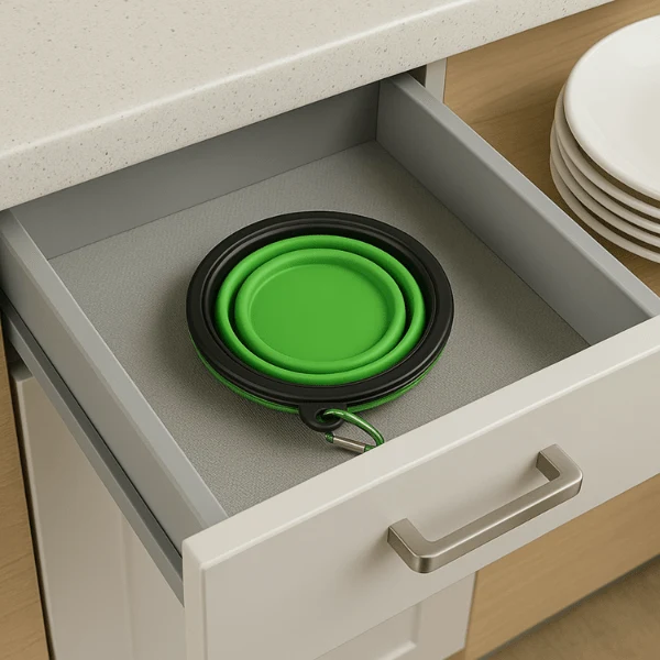 Gamelle chat pliable silicone - Bowl-Trip™ : transport pratique