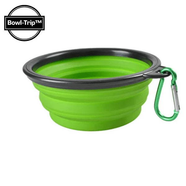 Gamelle chat pliable silicone - Bowl-Trip™ : transport pratique